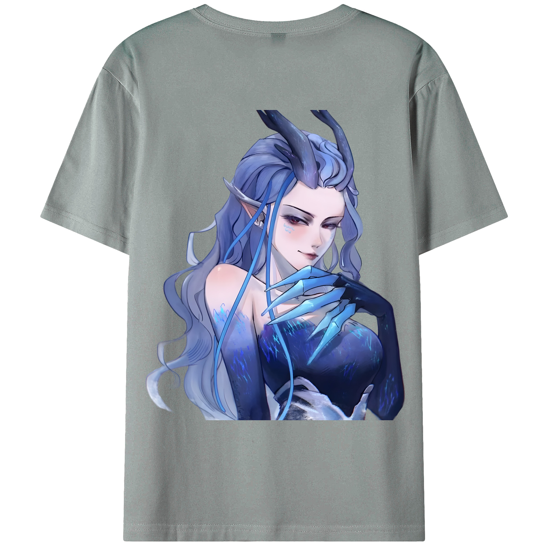 （画像用） Ne Zha 2 ナタ 魔童の大暴れ 綿100％ メンズ半袖Tシャツ（バックプリント） 通気性